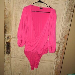 Torrid Studio Knit Surplice 3/4 Sleeve Bodysuit Size 2 (UU-26)